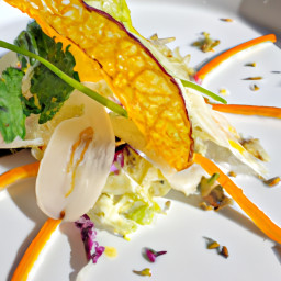 Appetizer: United States – Shaved Fennel and Orange Salad with Lemon-Caper Crunch recipe