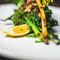 Side Dish: United States – Charred Lemon Broccolini with Almond Gremolata recipe