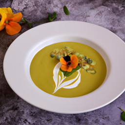 Appetizer: United States – Citrus-Mint Spring Pea Soup recipe