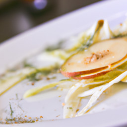 Appetizer: United States – Shaved Fennel and Apple Salad with Dijon-Thyme Vinaigrette recipe