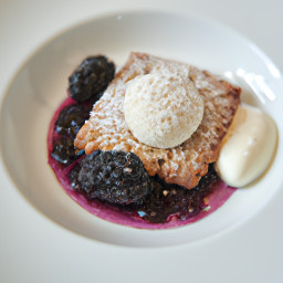 Dessert: United States – Blackberry Cobbler with Buttermilk Biscuit Topping recipe