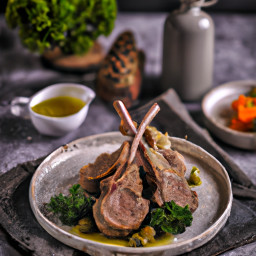 Entrée: United States – Herb-Marinated Grilled Lamb Chops recipe