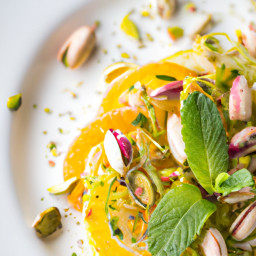 Salad: United States – Shaved Fennel, Orange, and Mint Salad with Pistachios recipe