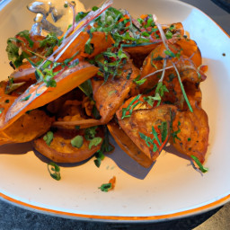 Side Dish: United States – Crispy Smashed Potatoes with Mustard-Herb Drizzle recipe