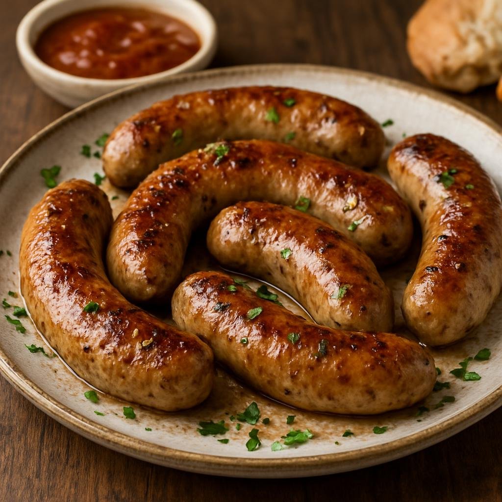 Entree: Georgia – Samegrelo – კუპატი ➤ Kupati (Samegrelo-style fresh pork sausage seasoned with garlic and regional spices, often poached then pan-seared) recipe