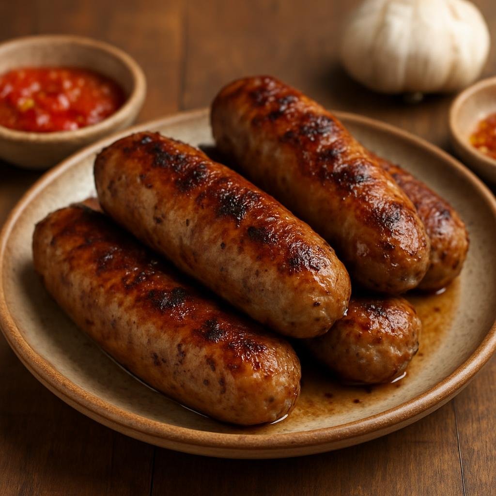 Entree: Russia – Caucasus Russia – Купати ➤ Kupati (Grilled or pan-seared Caucasian pork sausages seasoned with garlic and regional spices) recipe