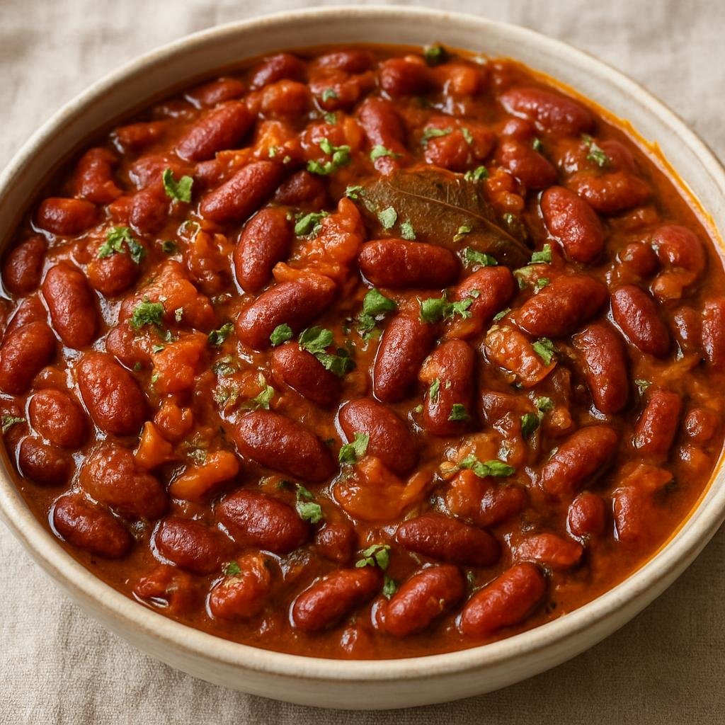 Entree: Pakistan – Kashmir / Gilgit-Baltistan – کشمیری راجما ➤ Kashmiri Rajma (Kashmiri-style spiced red kidney bean curry simmered with onions, tomatoes, fennel and warm aromatic spices) recipe