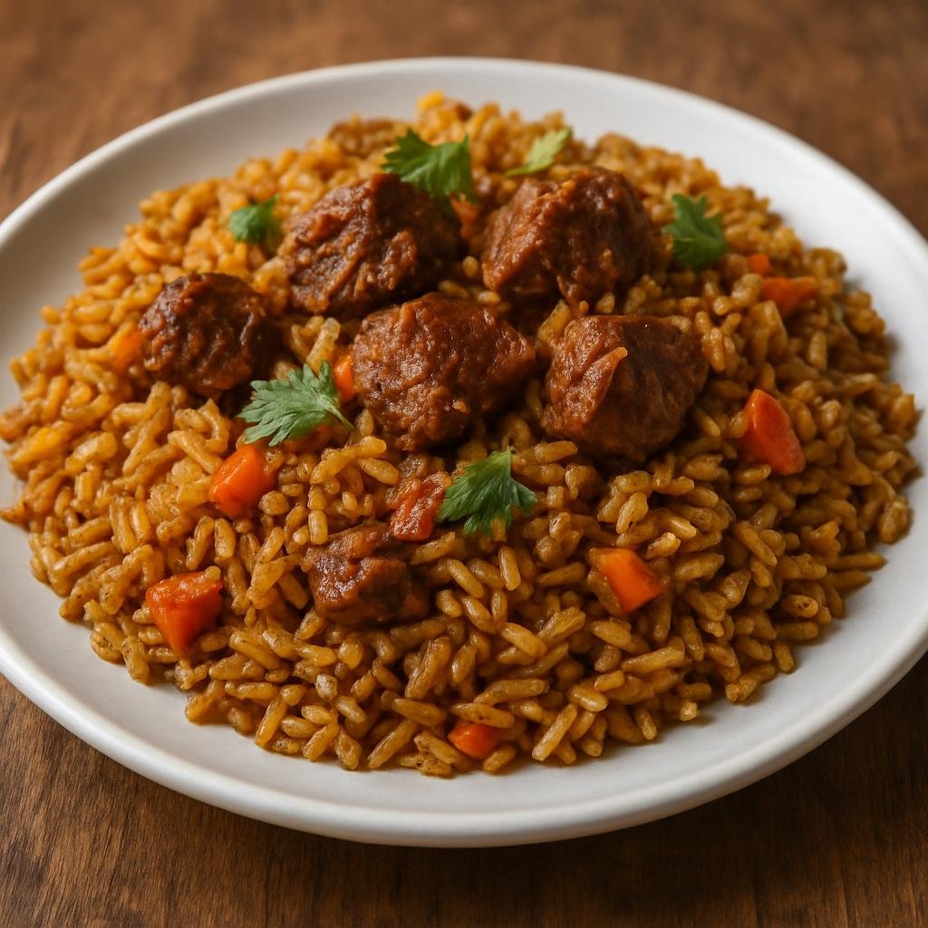Entree: Tanzania – Tanzanian Highlands – Pilau (Fragrant spiced rice cooked with meat and vegetables) recipe