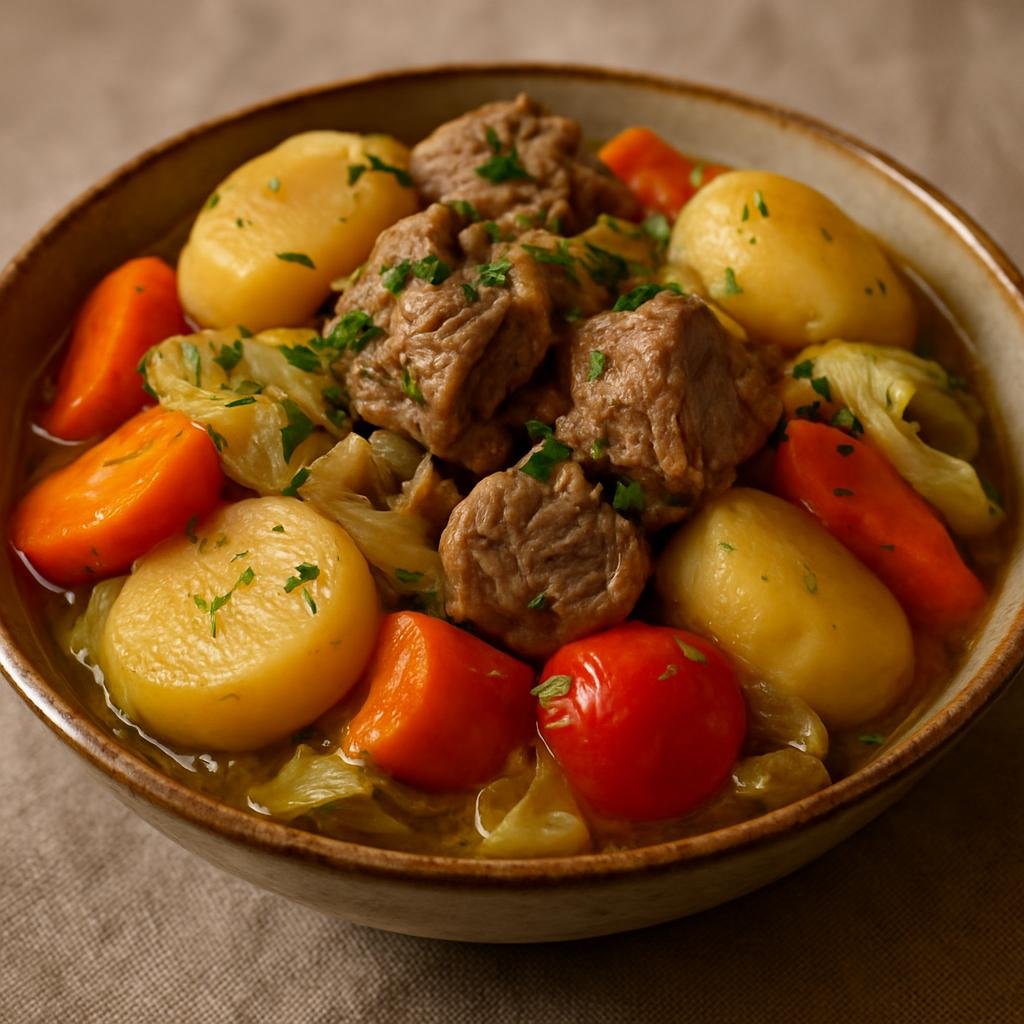 Entree: Uzbekistan – Samarkand – Димлама ➤ Dimlama (Layered Uzbek stew of lamb and seasonal vegetables slow-cooked until tender) recipe