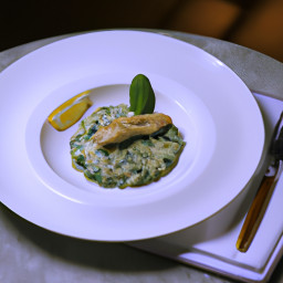 Entrée: United States – Spinach Chicken Risotto recipe