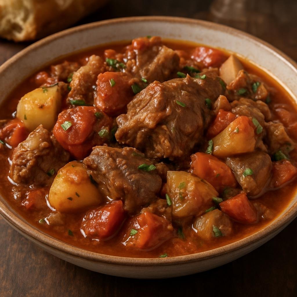 Entree: Armenia – Yerevan & Central Armenia – Խաշլամա ➤ Khashlama (Hearty braised lamb and vegetable stew traditionally slow-cooked with tomatoes and herbs) recipe