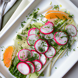 Salad: France – Salade de fenouil et radis à l'orange (Fennel and Orange Salad) recipe
