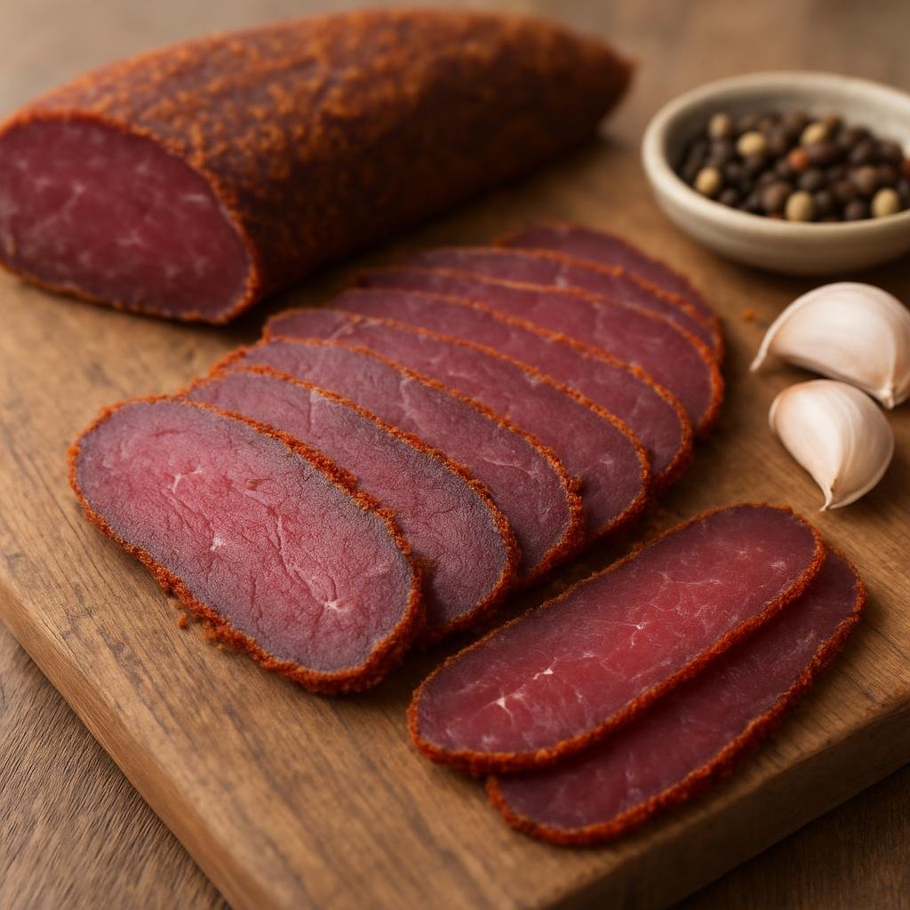 Entree: Armenia – Yerevan & Central Armenia – Բաստուրմա ➤ Basturma (Air-dried spiced cured beef) recipe