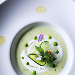Appetizer: United States – Lime-Kissed Cucumber Buttermilk Soup recipe