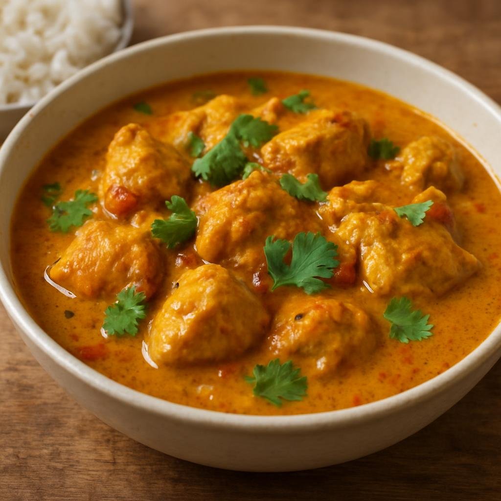 Entree: Tanzania – Zanzibar – Kuku Paka (Zanzibari coconut curry chicken with curry, ginger, tomato, and coconut milk) recipe