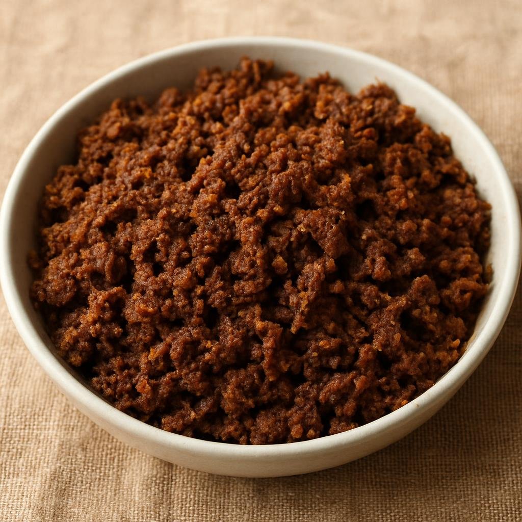 Entree: Nigeria – Kanuri Northeast – Dambu Nama (Spiced, shredded dry beef cooked until crumbly and aromatic) recipe