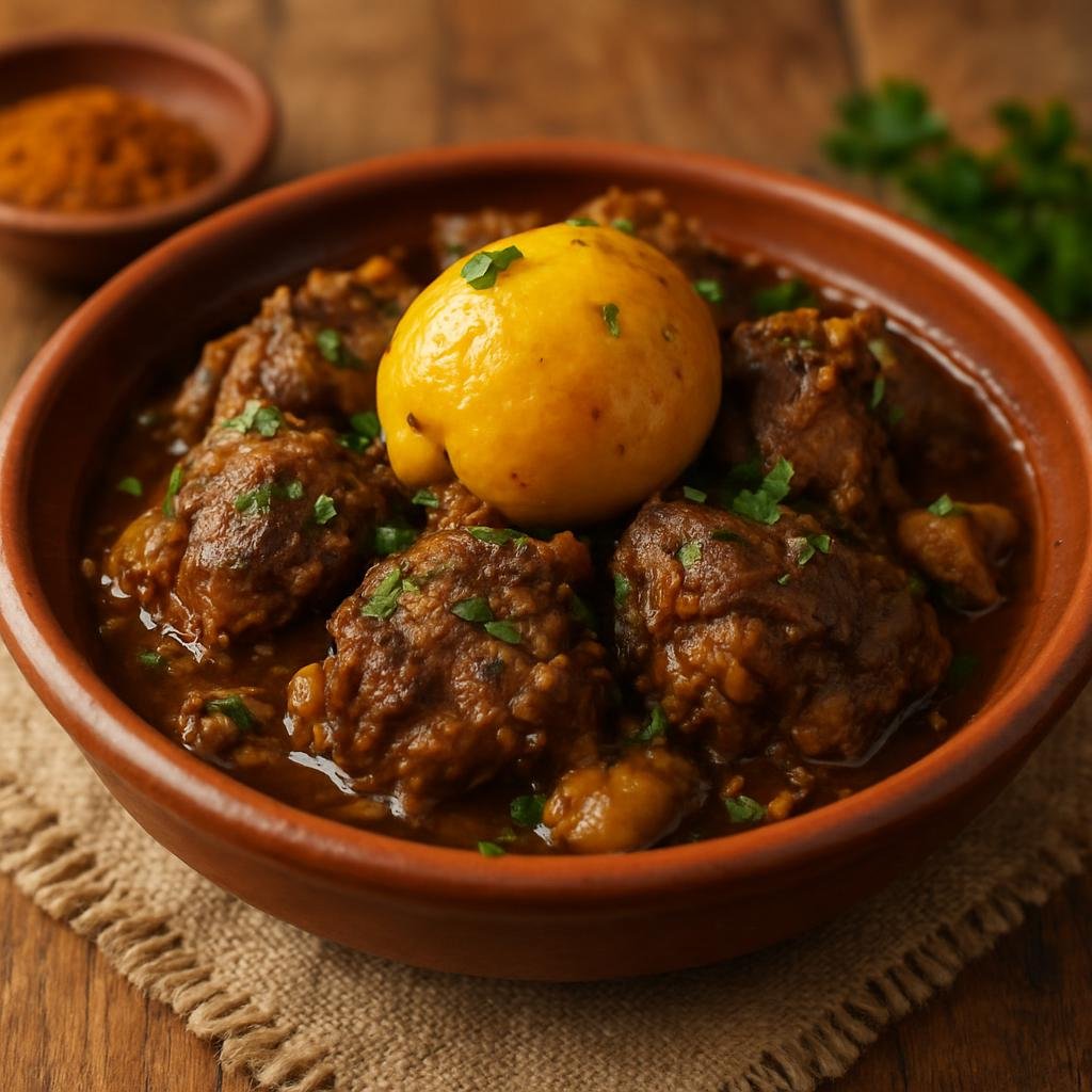 Entree: Morocco – Marrakesh – الطنجية المراكشية ➤ Tanjia Marrakchia (Marrakesh-style slow-braised lamb cooked in a sealed urn with preserved lemon and spices) recipe