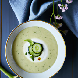 Appetizer: United States – Chilled Lemon-Dill Cucumber Buttermilk Soup recipe