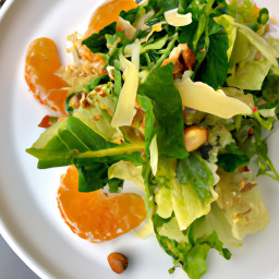 Appetizer: United States – Watercress, Fennel & Orange Salad with Hazelnut-Parmesan Crunch recipe