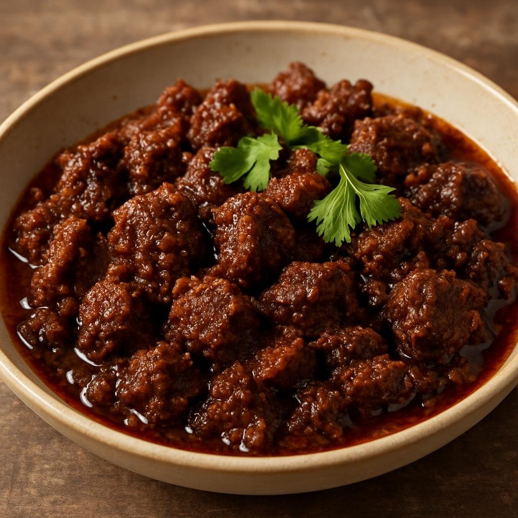 Entree: Bangladesh – Dhaka & Central Bangladesh – কালা ভুনা ➤ Kāla Bhunā (Intensely spiced, slow-browned dry beef curry typical of central Bangladeshi cuisine) recipe