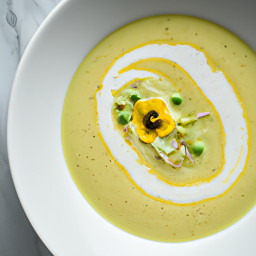Soup: United States – Bright Lemon-Dill Pea and Fennel Soup recipe
