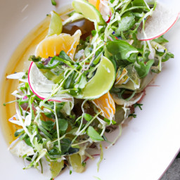 Salad: United States – Watercress, Jicama and Citrus Salad with Mojo-Cilantro Vinaigrette recipe