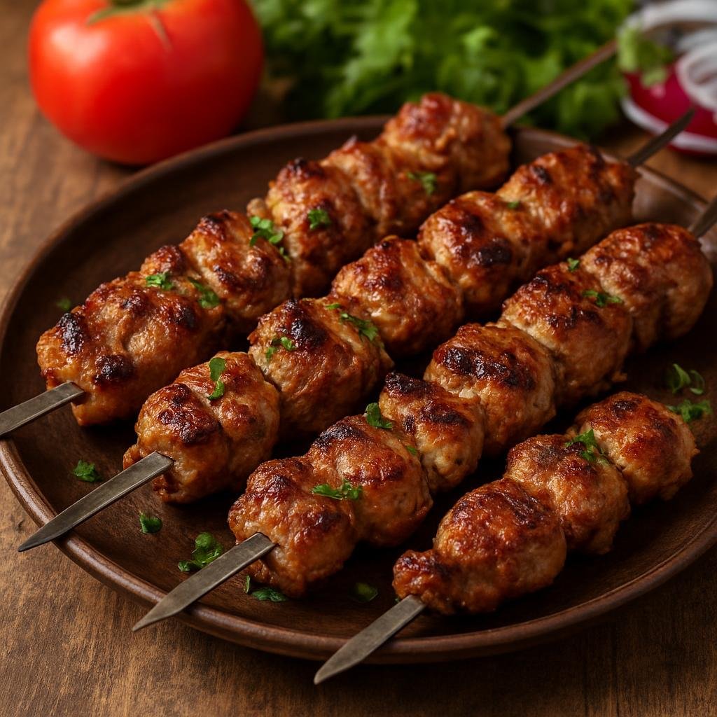 Entree: Russia – Eastern Siberia – шашлык ➤ shashlyk (Skewered marinated grilled chunks of meat) recipe