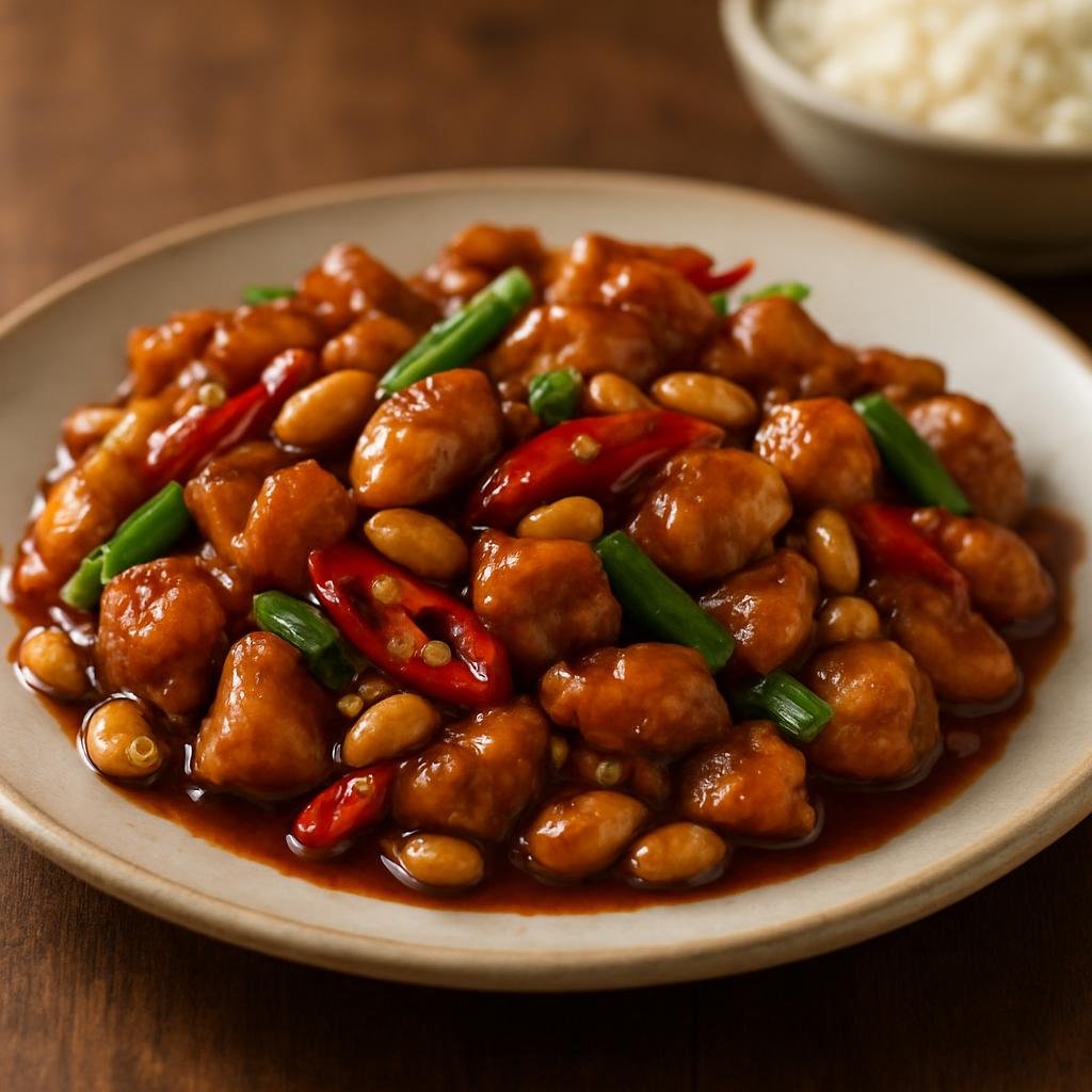 Entree: Indonesia – Chinese-Indonesian – Ayam Kung Pao (Stir-fried Indonesian-style spicy chicken with peanuts and sweet-savory sauce) recipe