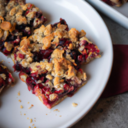 Dessert: United States – Cherry Almond Crumble Bars recipe