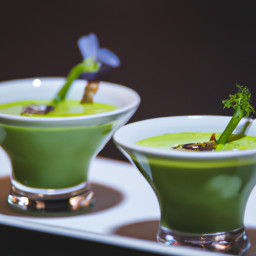 Appetizer: United States – Lemon-Mint Spring Pea Soup Shooters recipe