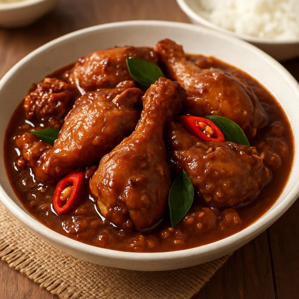 Entree: Malaysia – Peranakan / Nyonya – Ayam Pongteh (Peranakan braised chicken in fermented soybean paste and sweet soy sauce) recipe