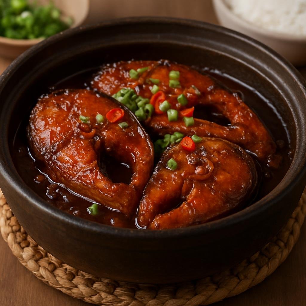 Entree: Vietnam – Northern Vietnam – Ca Kho To (Vietnamese caramel-braised fish cooked in a savory-sweet sauce) recipe