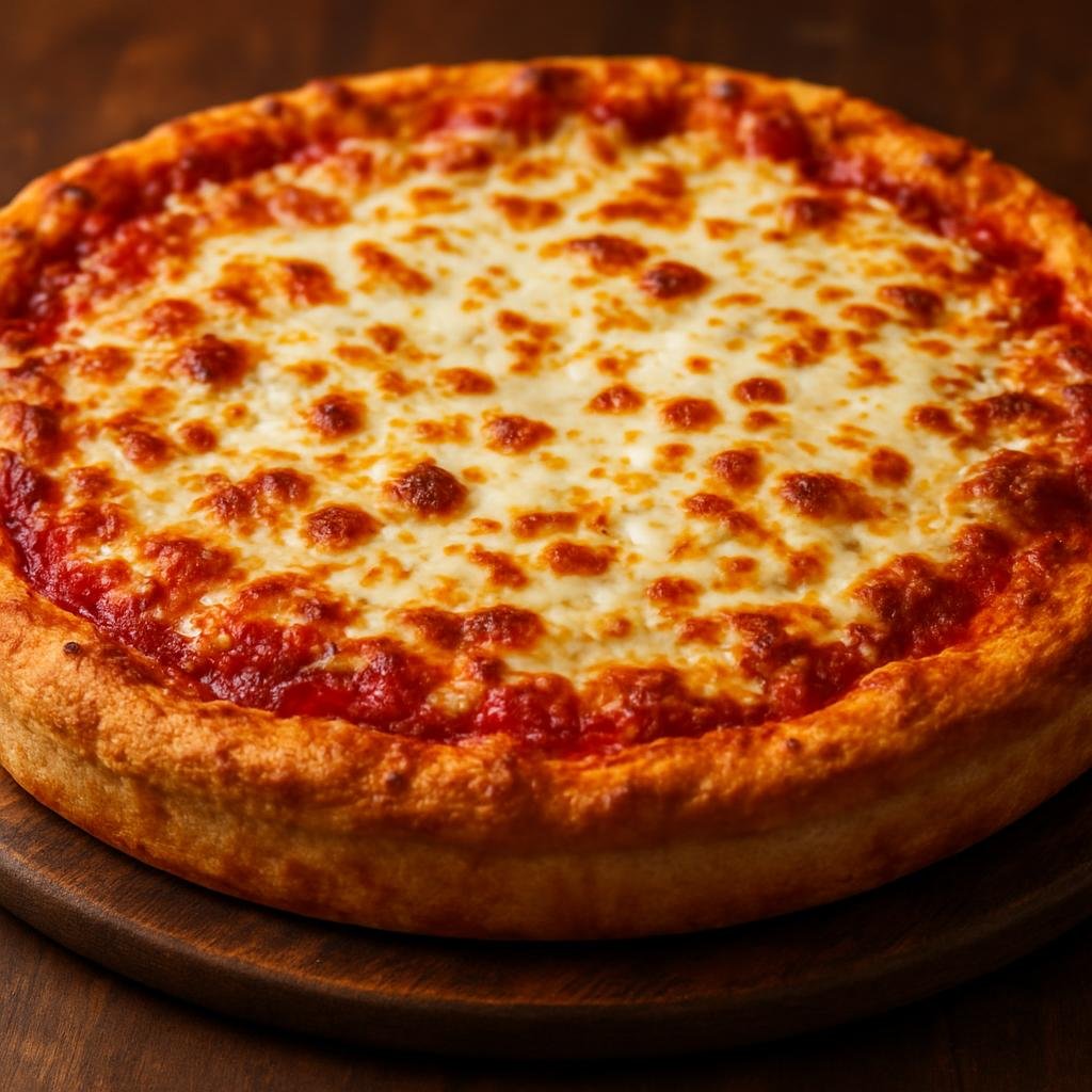 Entree: Canada – Montreal – Montreal-Style Pizza (Thick-crusted, slightly sweet-sauced pizza style from Montreal with generous cheese and crisped edges) recipe