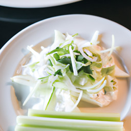 Side Dish: United States – Cider-Dijon Green Apple Celery Slaw recipe