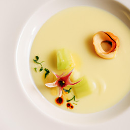 Soup: United States – Autumn Orchard Cream Soup of Celeriac, Leek and Green Apple recipe