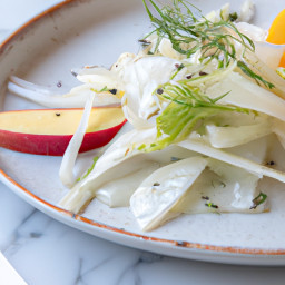 Side Dish: United States – Shaved Fennel, Apple and Celery Salad with Citrus Vinaigrette recipe