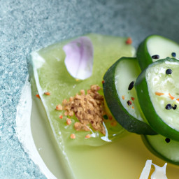 Appetizer: Japan – 柚子きゅうりとわかめの酢の物 ▶ Yuzu Kyuri to Wakame No Sunomono (Yuzu-Bright Cucumber and Wakame Vinegared Salad) recipe