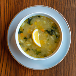 Soup: United States – Sunny Lemon-Dill Orzo Spinach Broth recipe