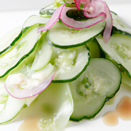 Side Dish: United States – Chilled Sesame-Garlic Cucumber Ribbons recipe
