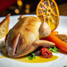 Entrée: United States – Roast Pheasant with Bread Stuffing recipe