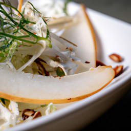 Appetizer: United States – Shaved Fennel & Apple Salad with Lemon-Dijon and Pecorino recipe