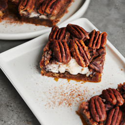 Dessert: United States – Maple Pecan Pie Bars recipe