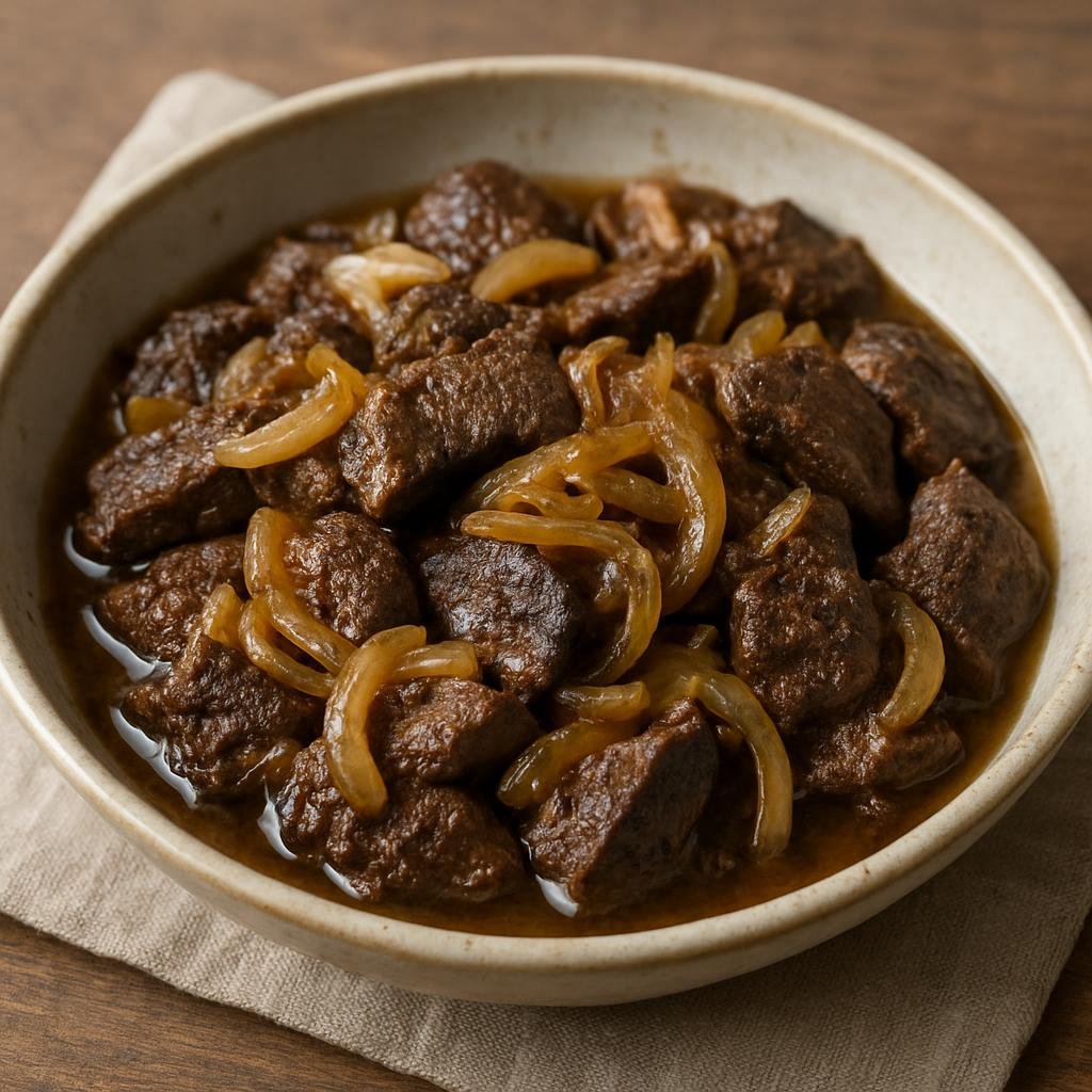Entree: South Africa – Zulu Cuisine – Isibindi (Beef Liver) (Pan-fried beef liver braised with onions and vinegar in Zulu style) recipe